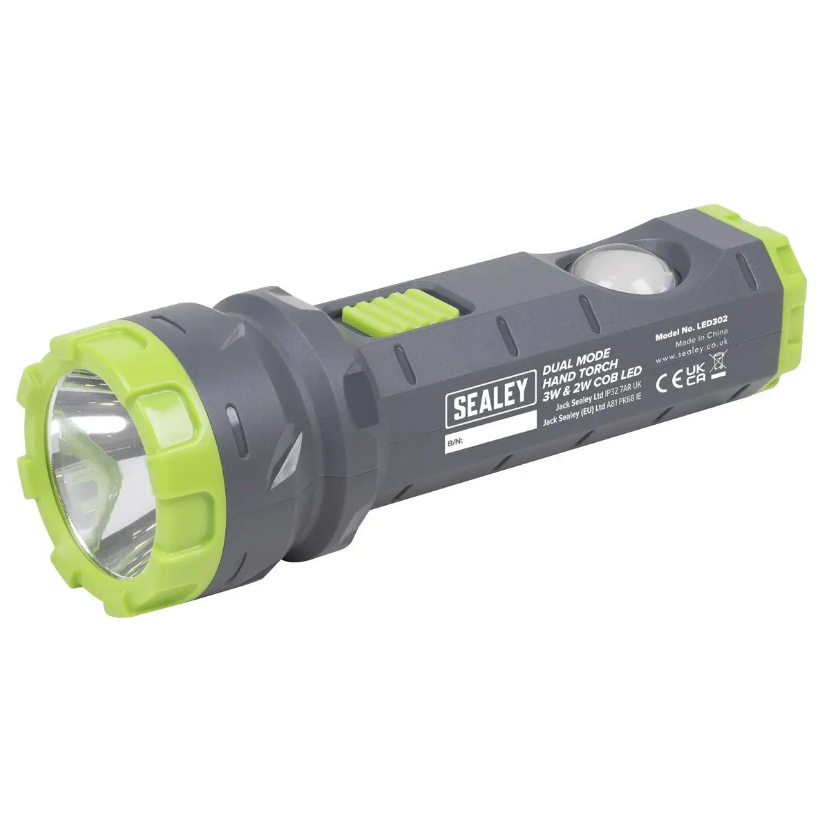 Sealey Dual Mode Hand Torch 3W & 2W COB LED  White Rose Tools