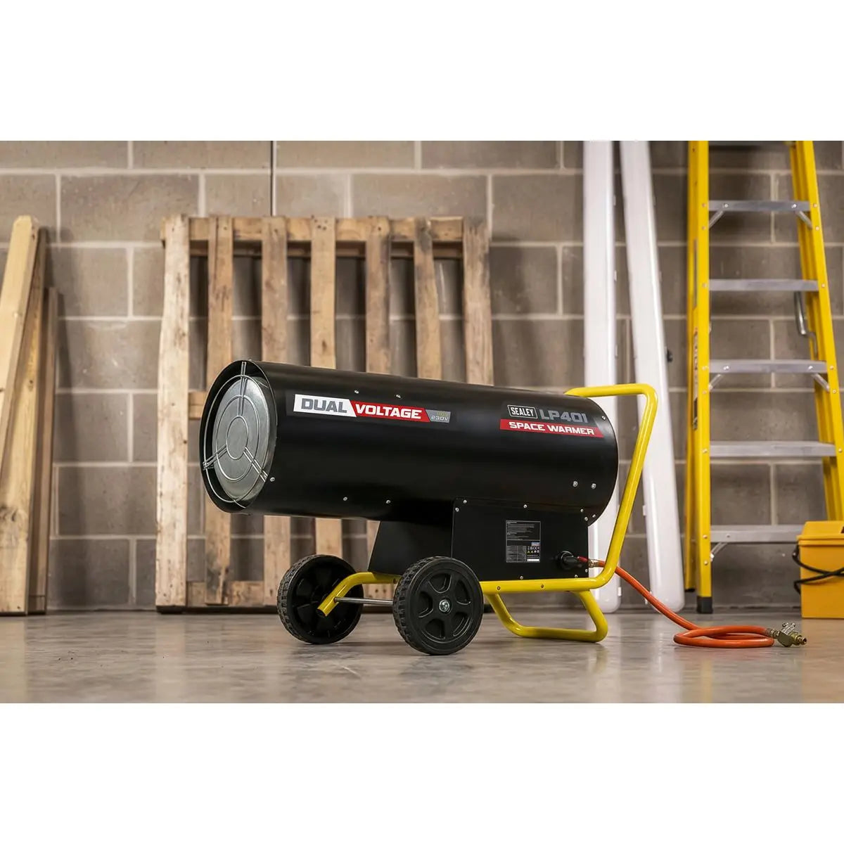 Sealey Dual Voltage Space Warmer® Propane Heater 210,000-400,000Btu/hr  White Rose Tools