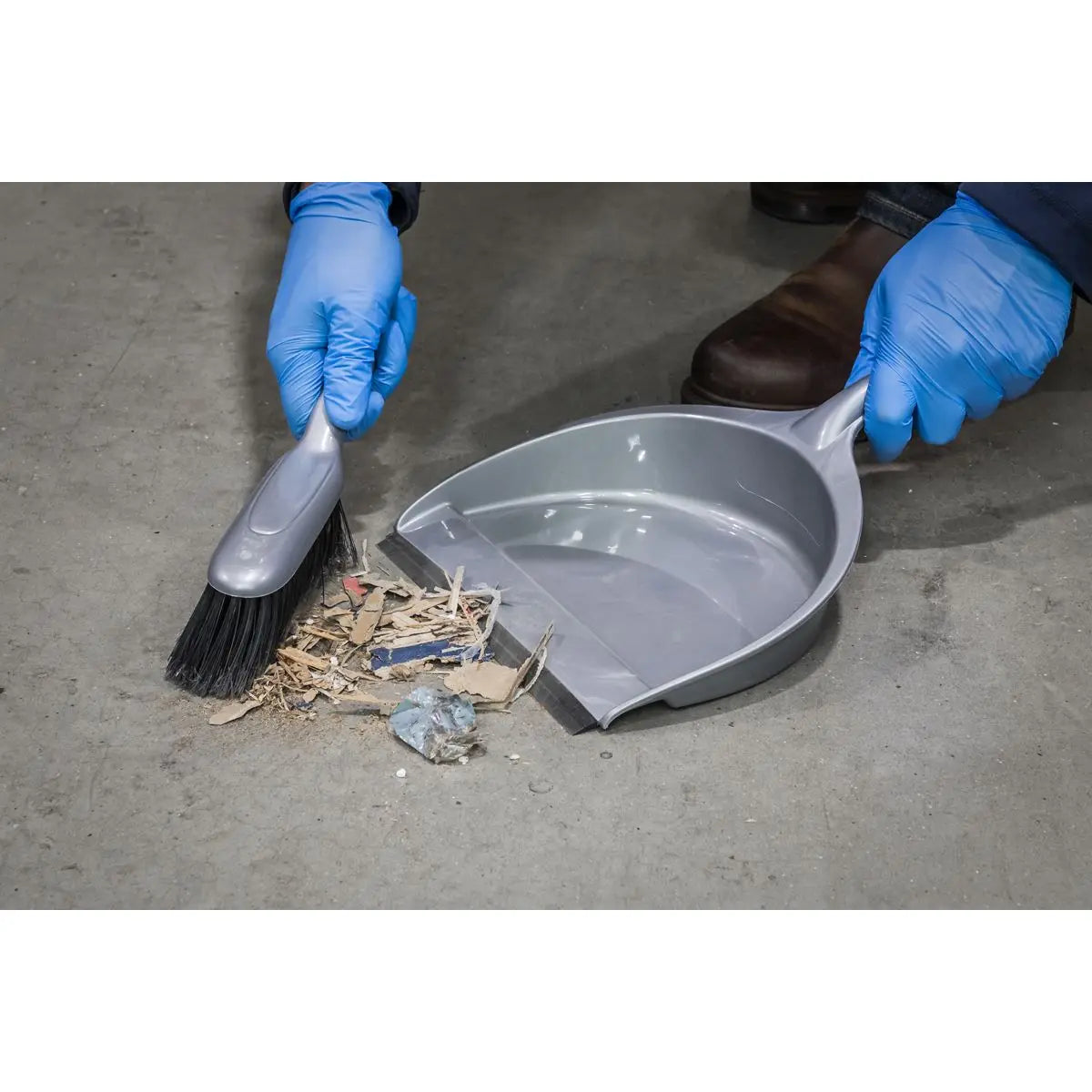 Sealey Dustpan & Brush Set Composite 