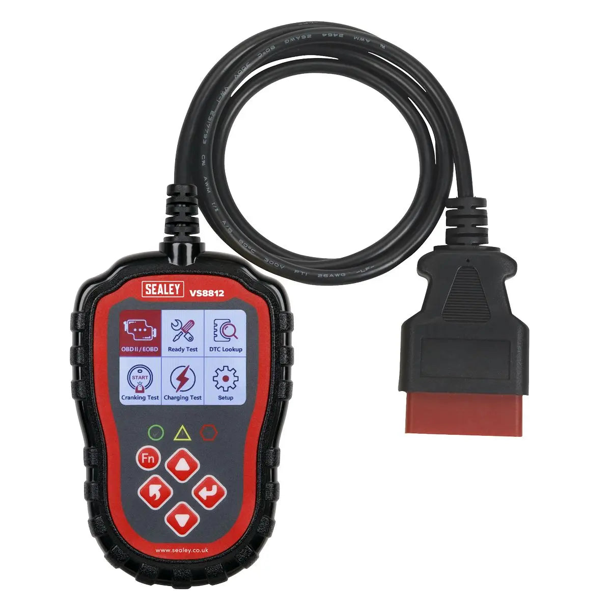 Sealey EOBD Code Reader Live Data with Colour Screen MIL Light Reset 