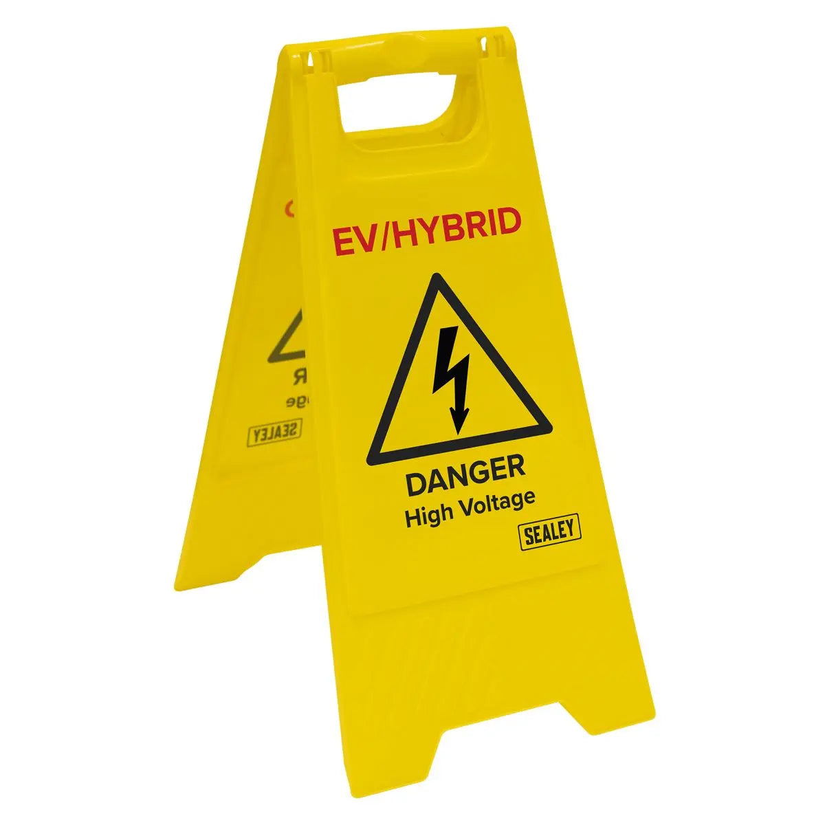 Sealey EV/Hybrid Floor Warning Signs - Pack of 2  White Rose Tools
