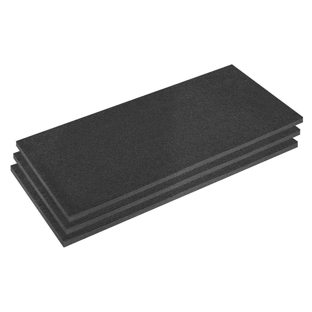 Sealey Easy Peel Shadow Foam® 1200 x 550 x 30mm, Black/Black - Pack of 3  White Rose Tools