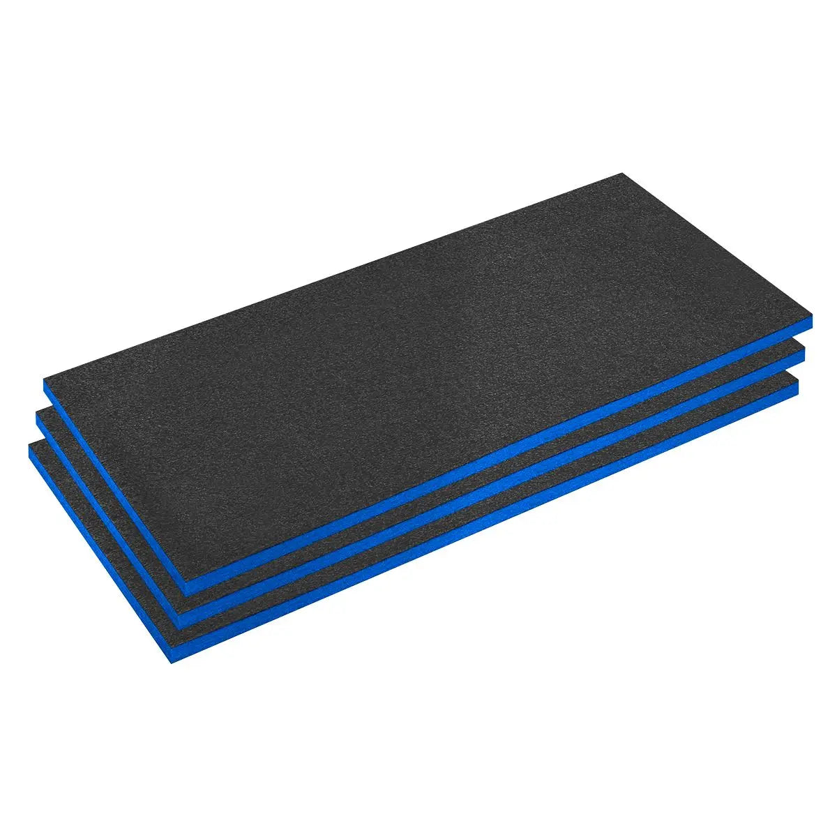 Sealey Easy Peel Shadow Foam® 1200 x 550 x 30mm, Blue/Black - Pack of 3  White Rose Tools