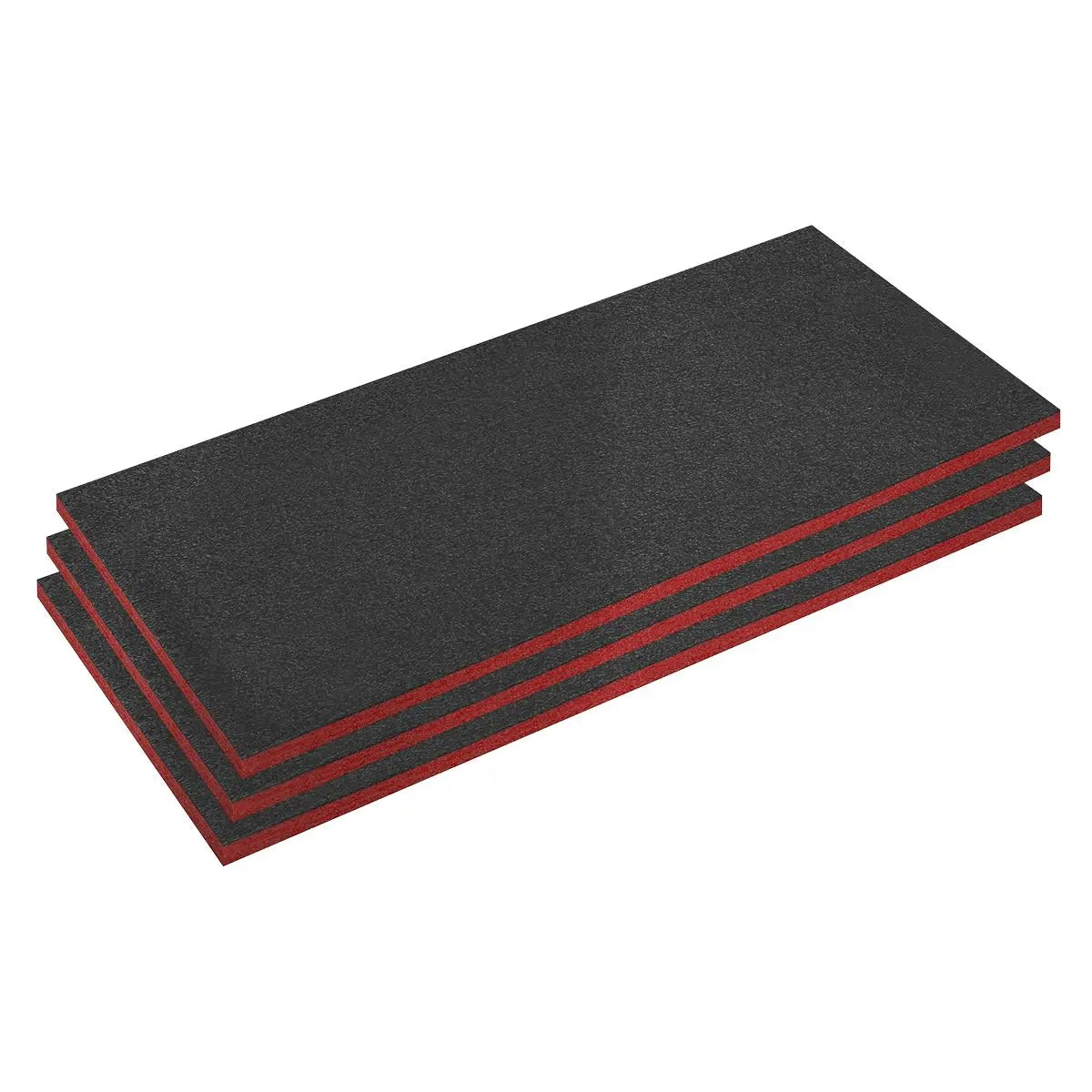 Sealey Easy Peel Shadow Foam® Red/Black 30mm - Pack of 3 
