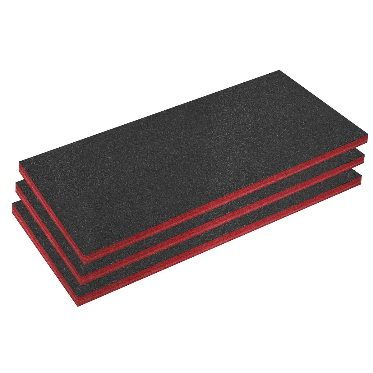 Sealey Easy Peel Shadow Foam® Red/Black 50mm - Pack of 3 