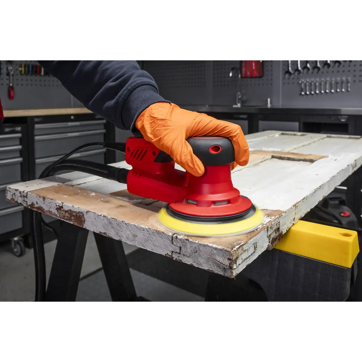 Sealey Electric Palm Sander Ø150mm Variable Speed 350W 