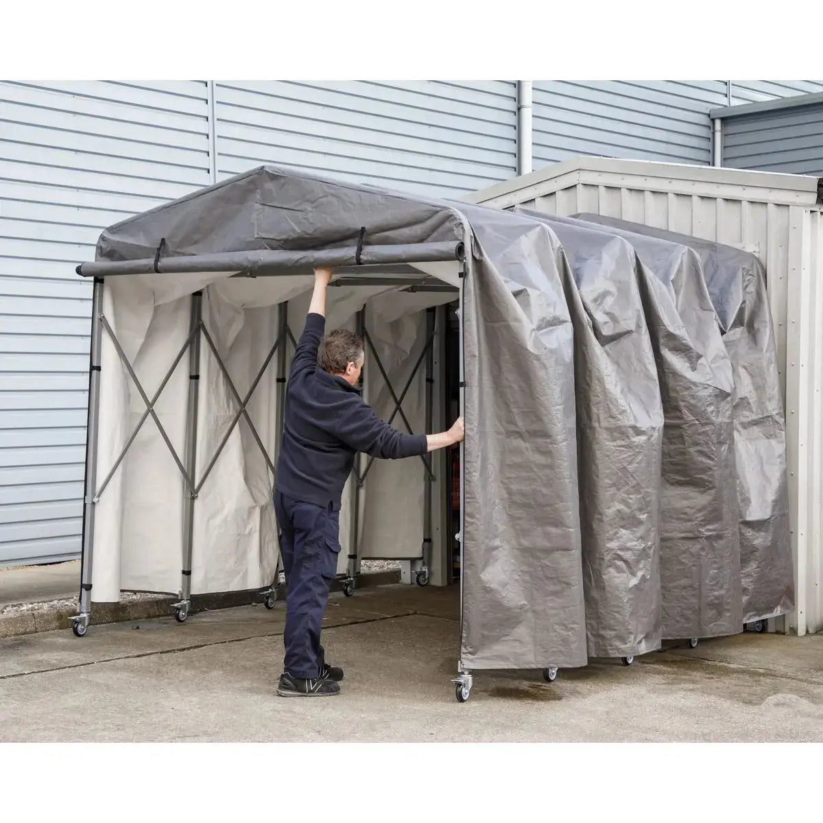 Sealey Extending Steel Garage Extension 2.5 x 4.5 x 2.5m 