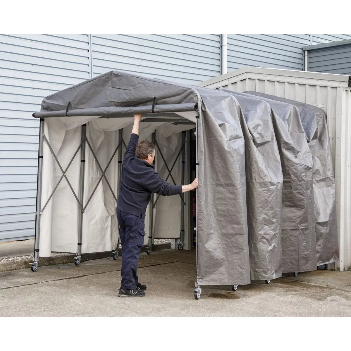 Sealey Extending Steel Garage Extension 2.5 x 4.5 x 2.5m 