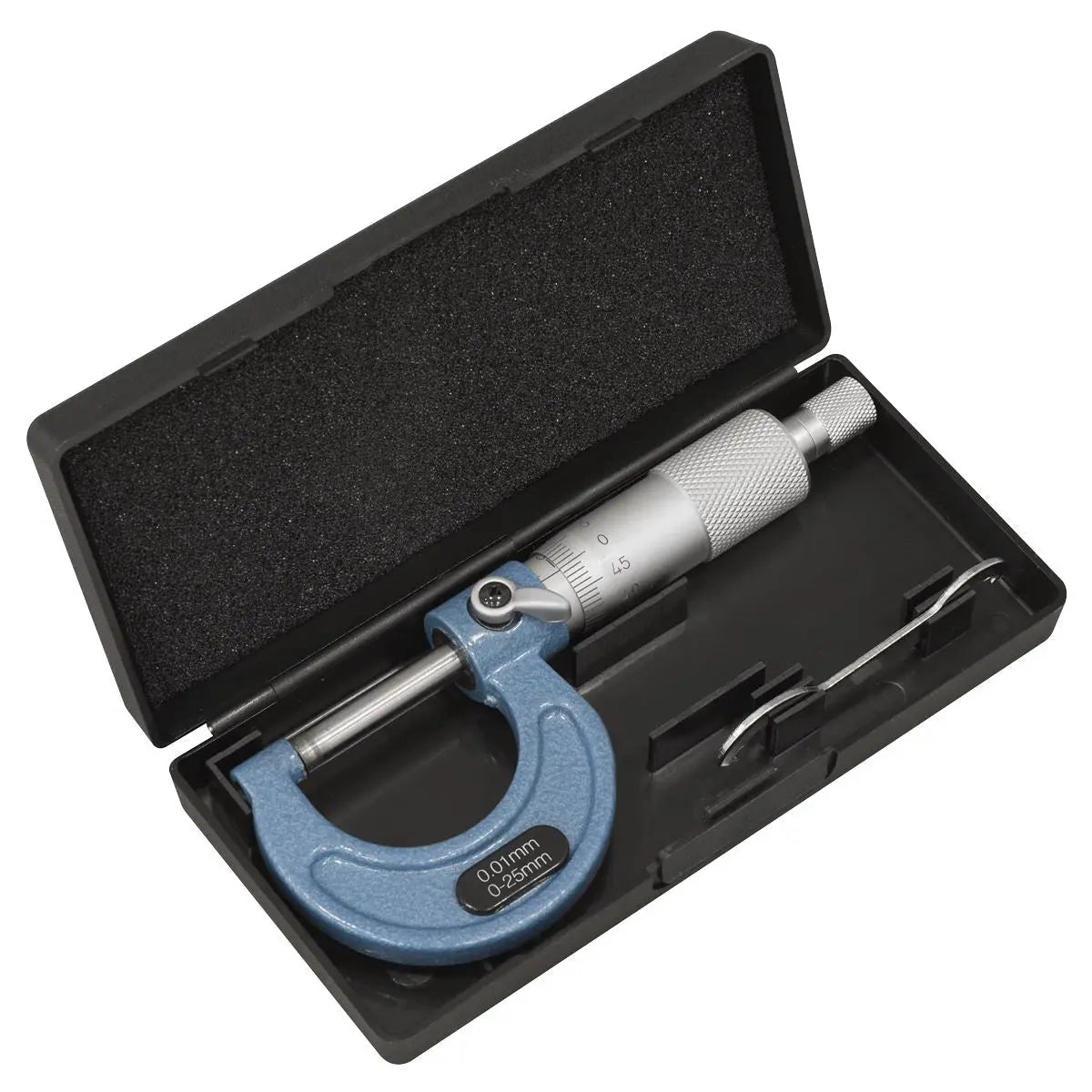 Sealey External Micrometer 0-25mm  White Rose Tools