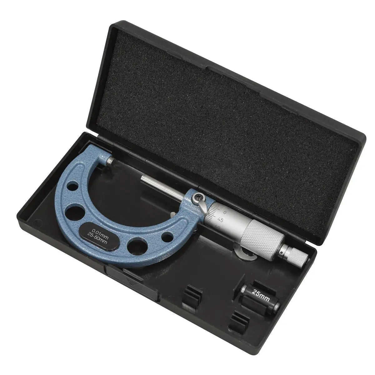 Sealey External Micrometer 25-50mm  White Rose Tools