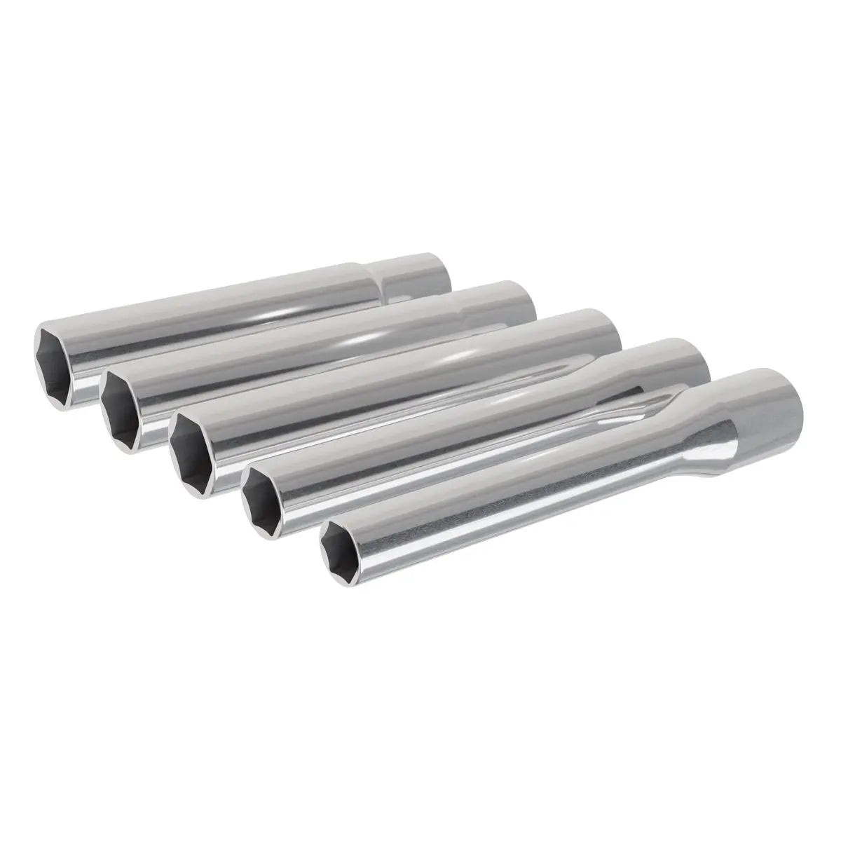 Sealey Extra-Deep Socket Set 5pc 8, 10, 12, 13, 14mm 3/8"Sq Drive  White Rose Tools