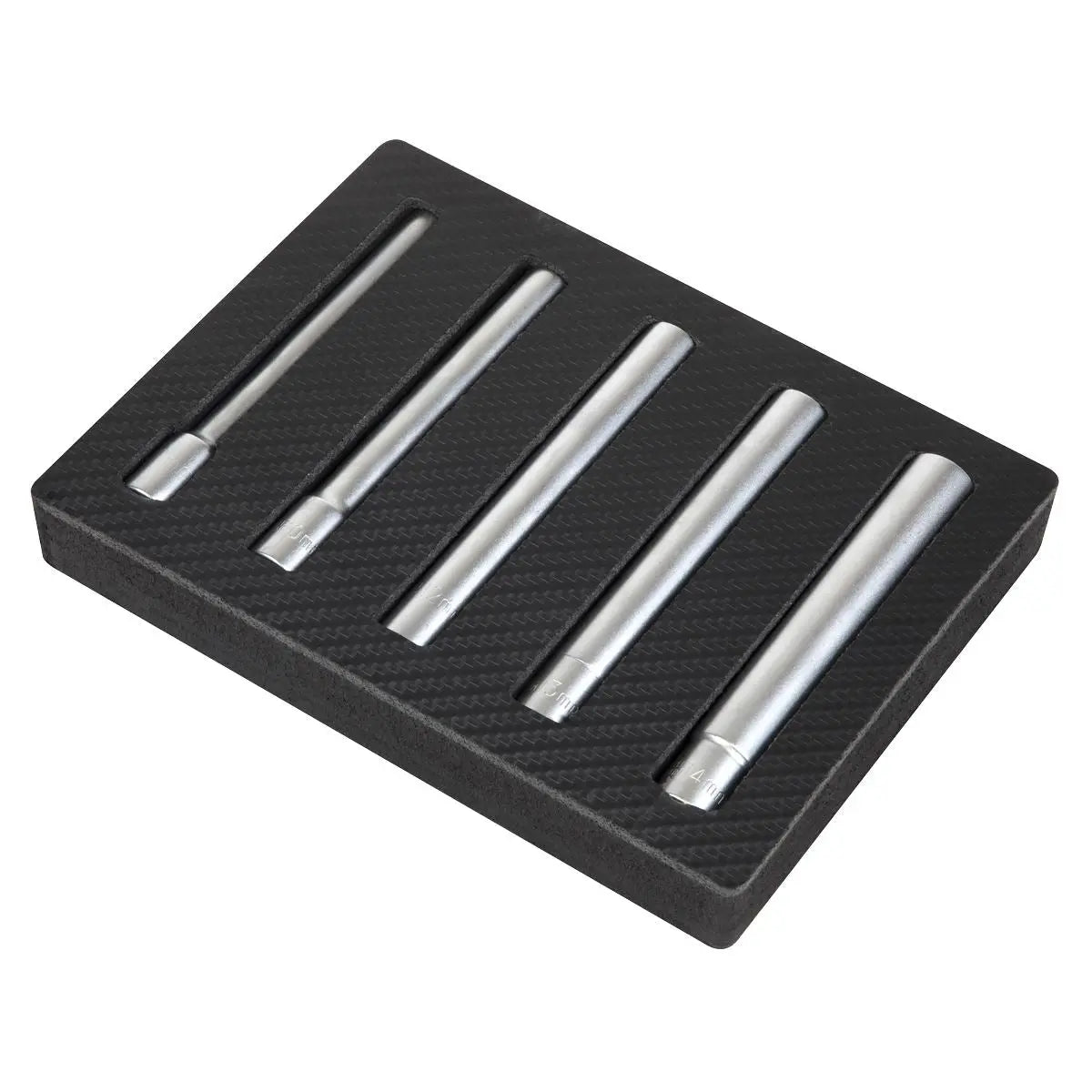Sealey Extra-Deep Socket Set 5pc 8, 10, 12, 13, 14mm 3/8"Sq Drive  White Rose Tools