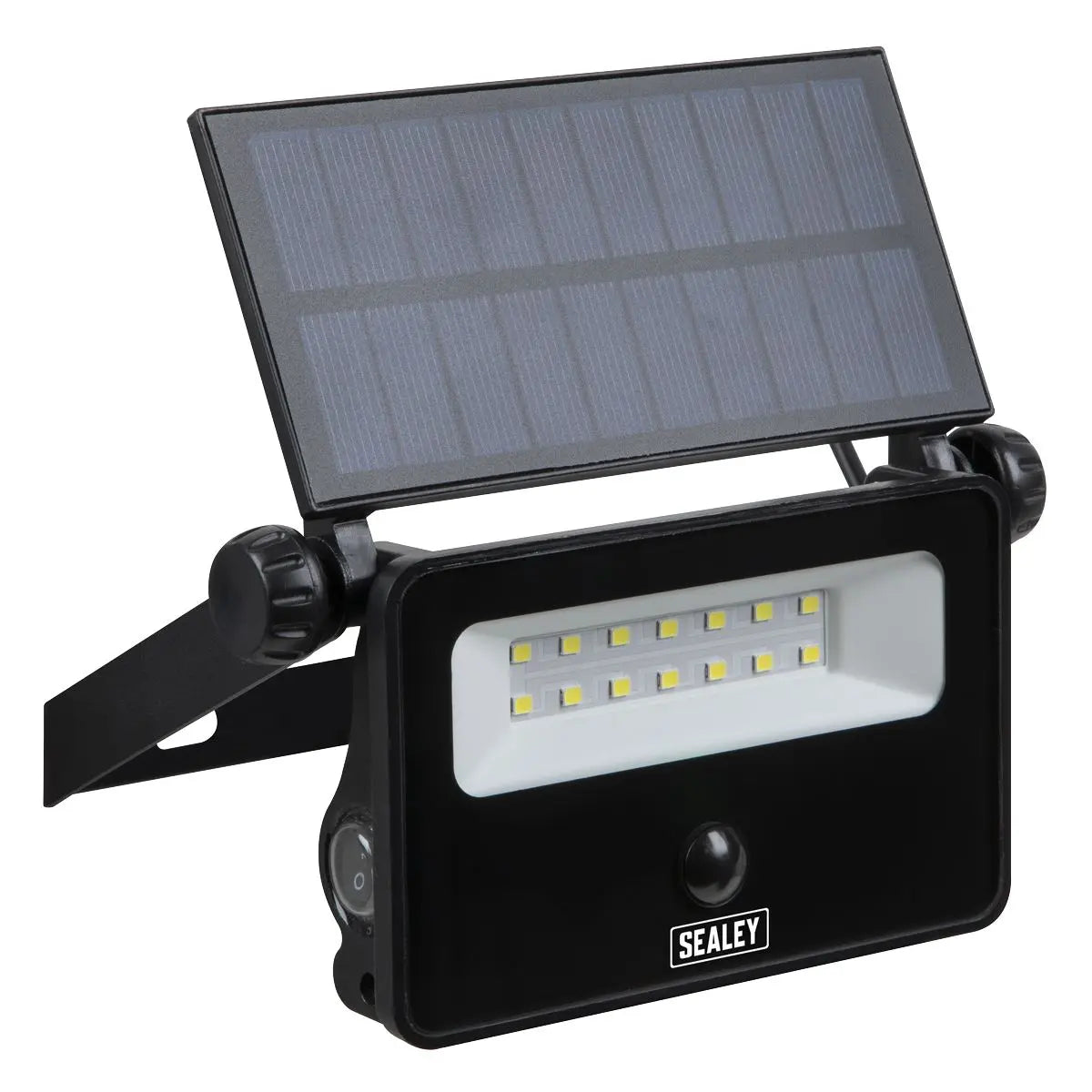Sealey Extra-Slim Solar Floodlight with Wall Bracket 16W SMD LED 