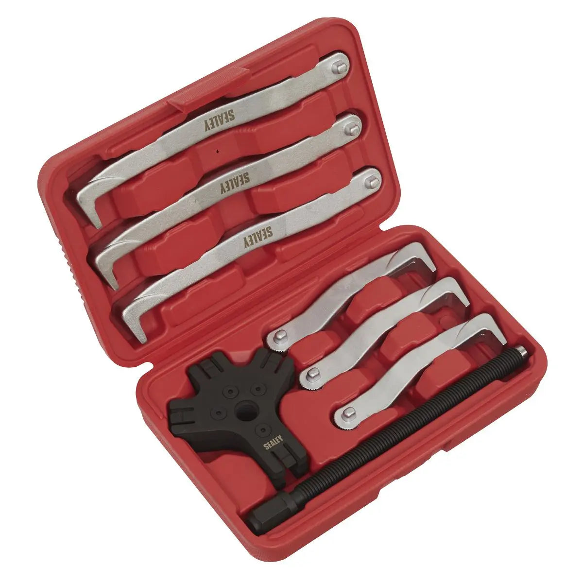 Sealey Fast Action Twin/Triple Leg Reversible Puller Set 8pc 150 & 220mm 