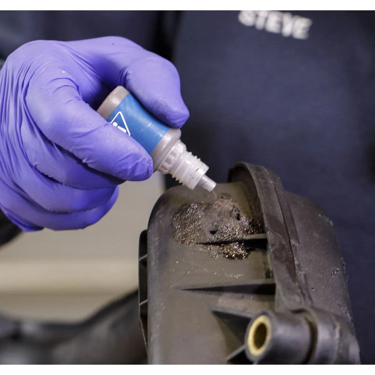 Sealey Fast Fix Filler and Adhesive Two Part Repair System Black 