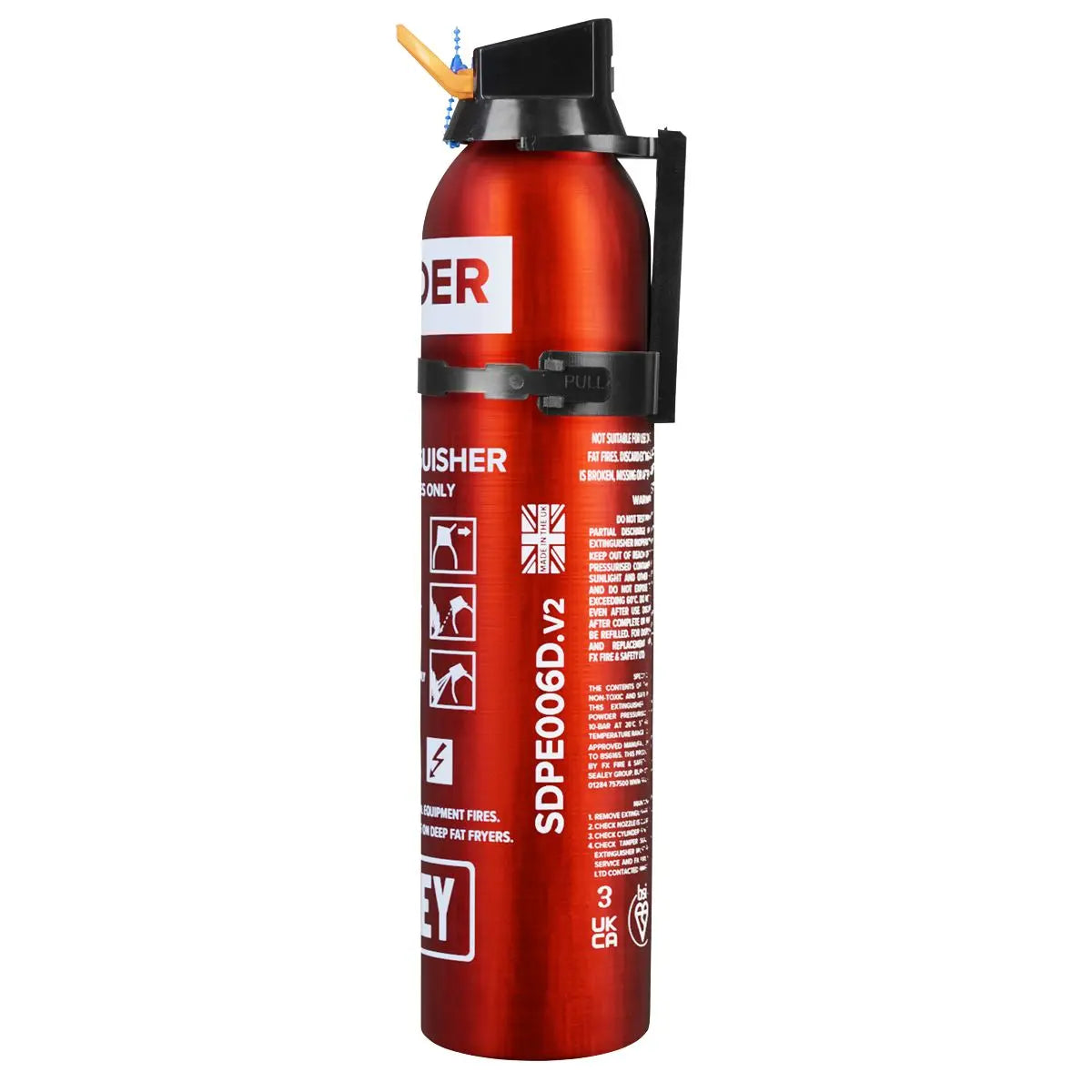 Sealey Fire Extinguisher 0.6kg Dry Powder - Disposable 