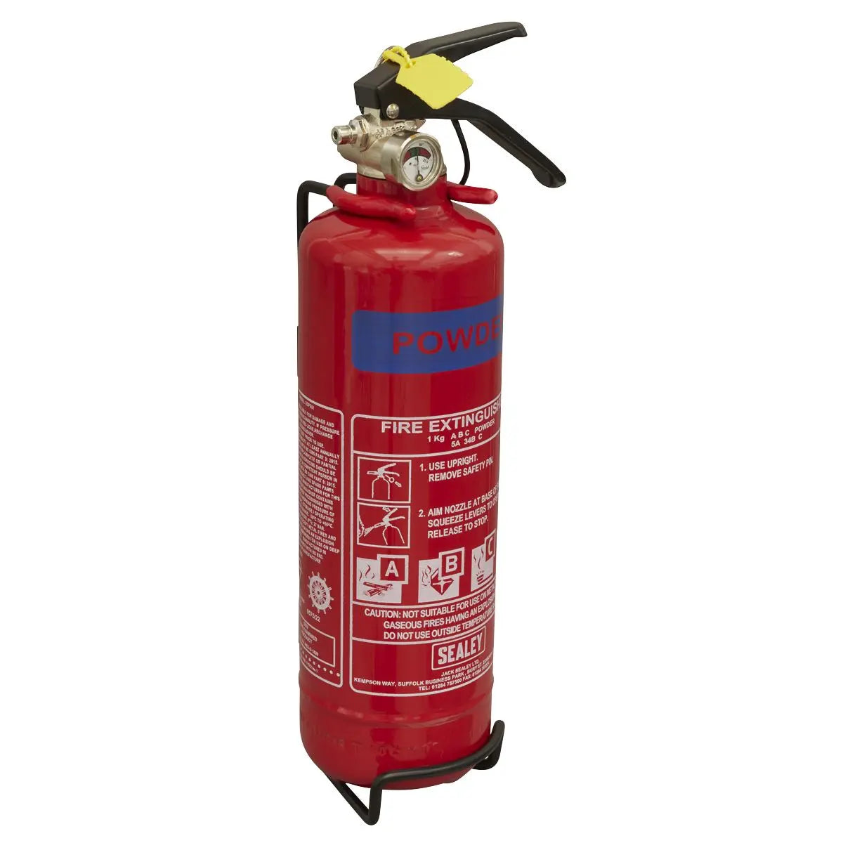 Sealey Fire Extinguisher 1kg Dry Powder 