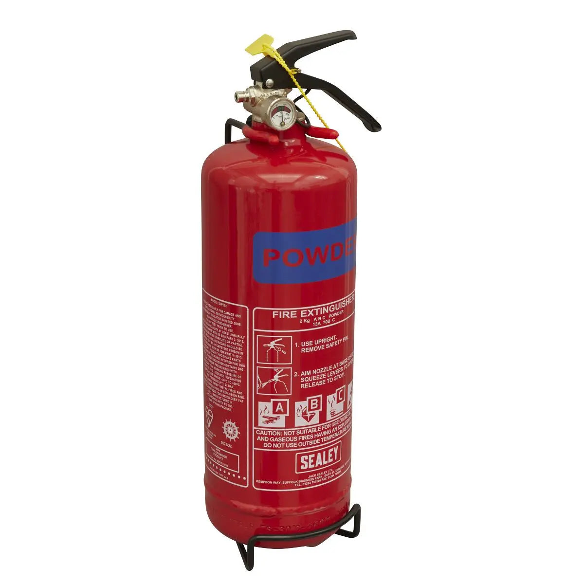 Sealey Fire Extinguisher 2kg Dry Powder 