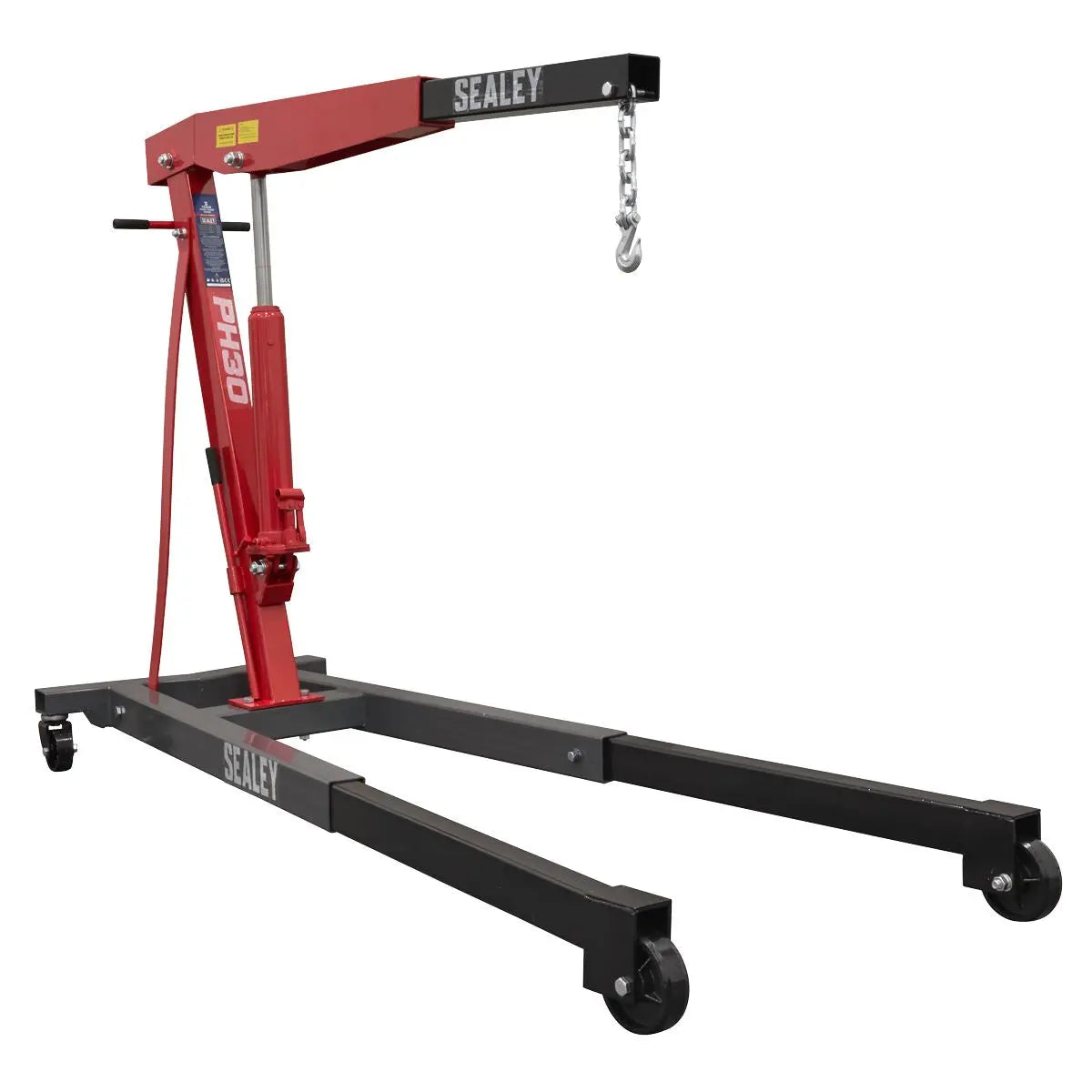 Sealey Fixed Frame Engine Crane with Extendable Legs 3 Tonne  White Rose Tools