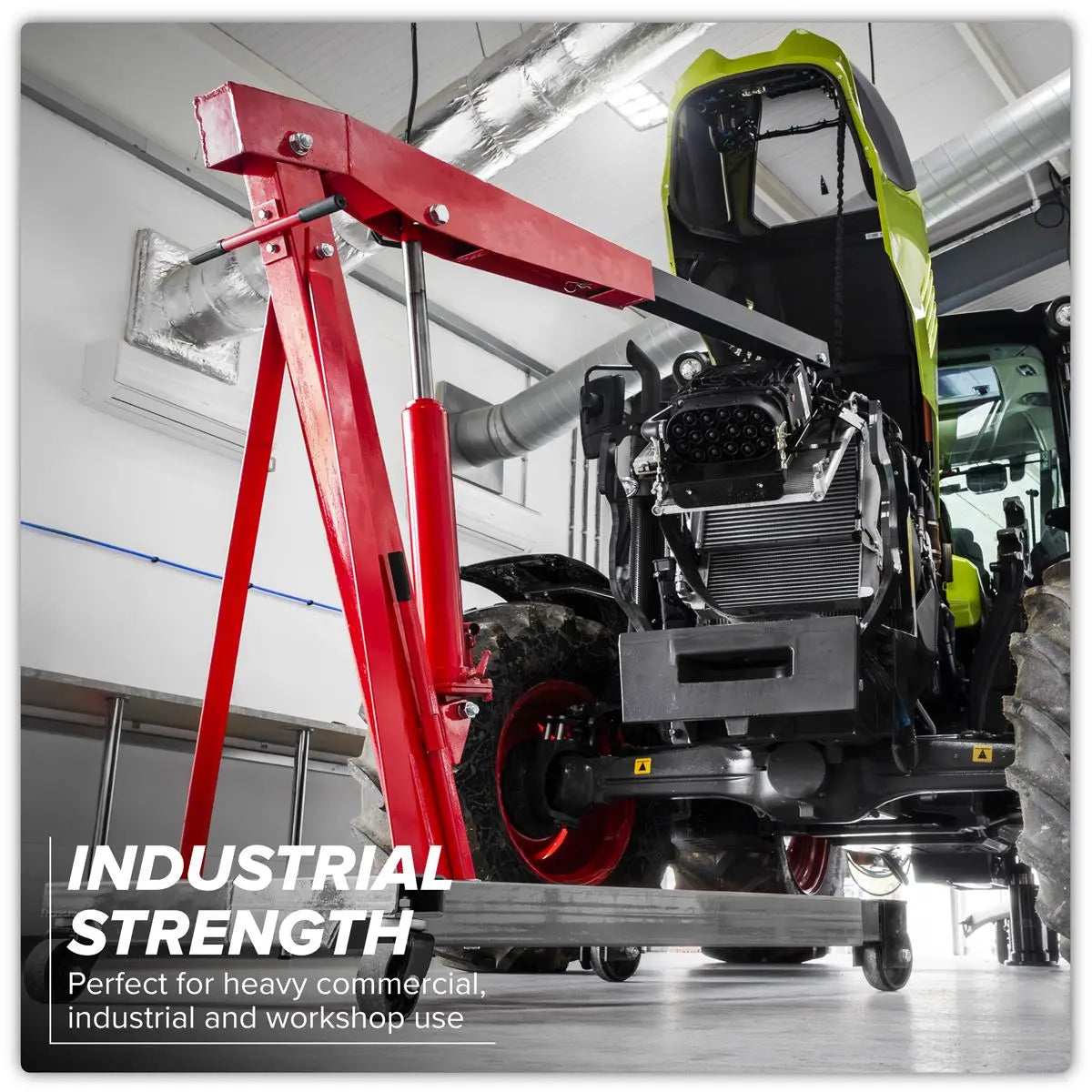 Sealey Fixed Frame Engine Crane with Extendable Legs 3 Tonne  White Rose Tools