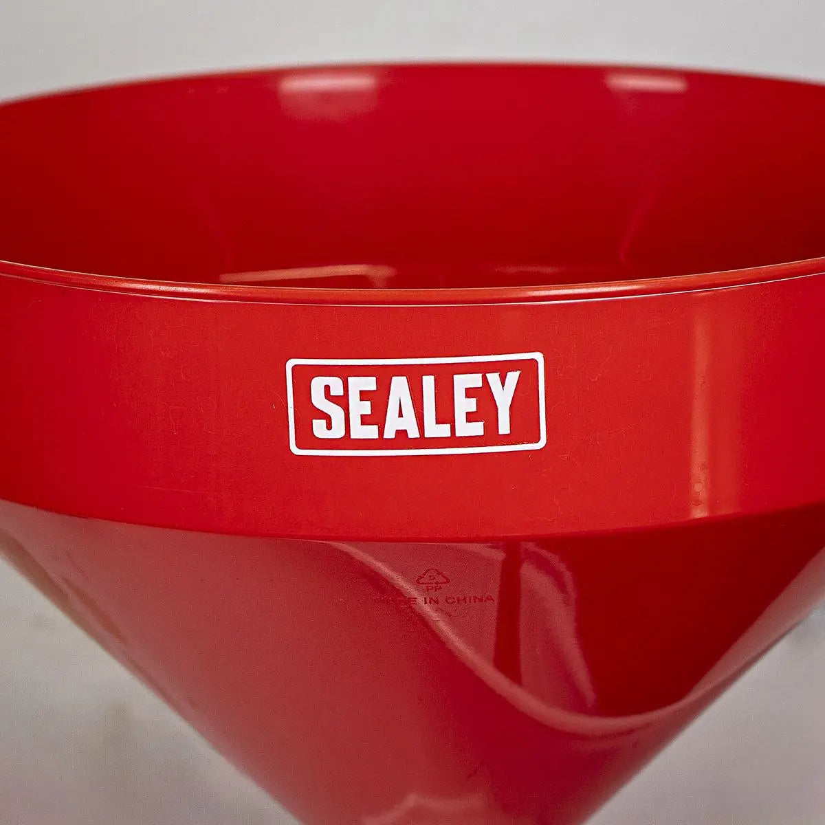 Sealey Fixed Spout Funnel with Filter 300mm - Extra-Large  White Rose Tools