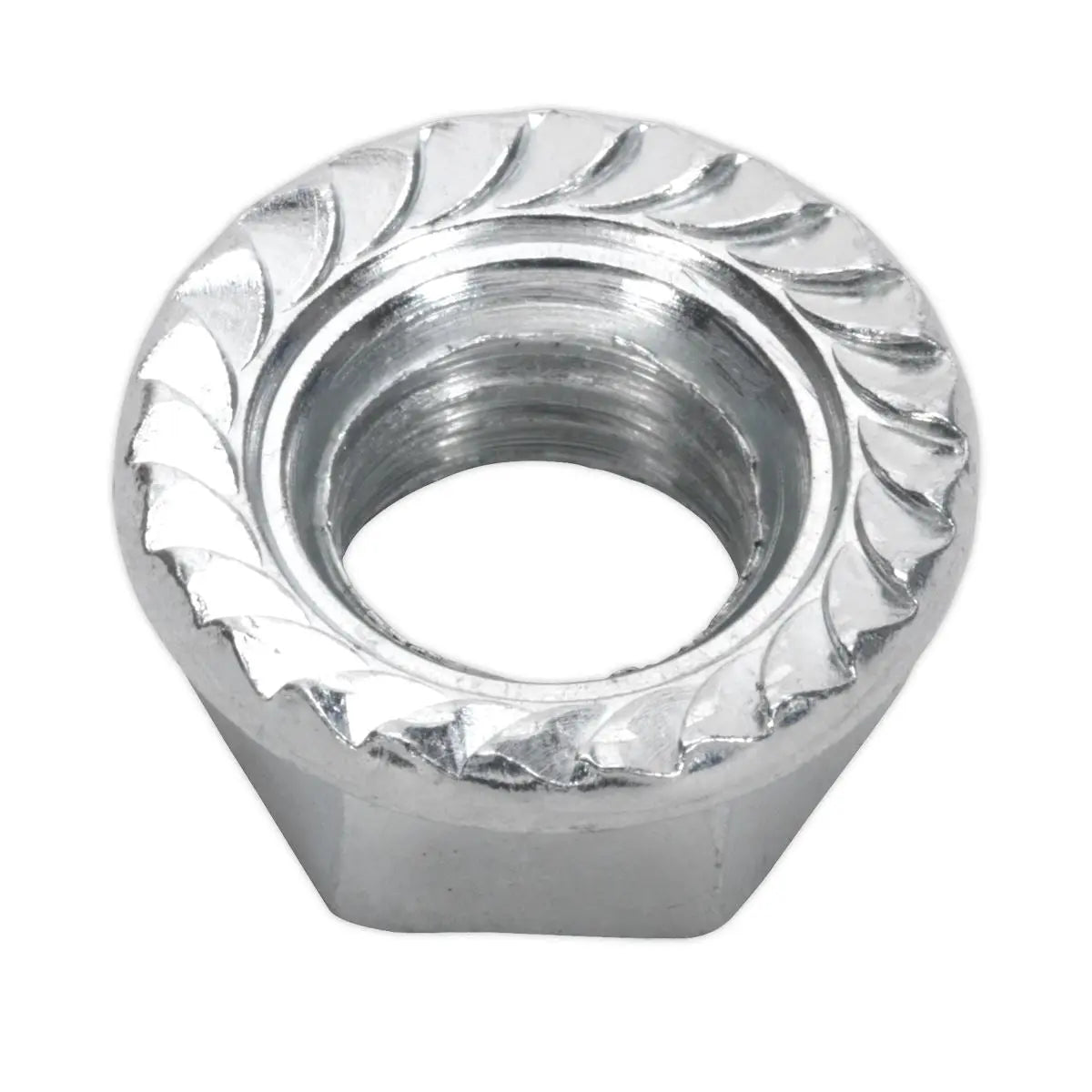Sealey Flange Nut Serrated M10 Zinc Pack of 100 