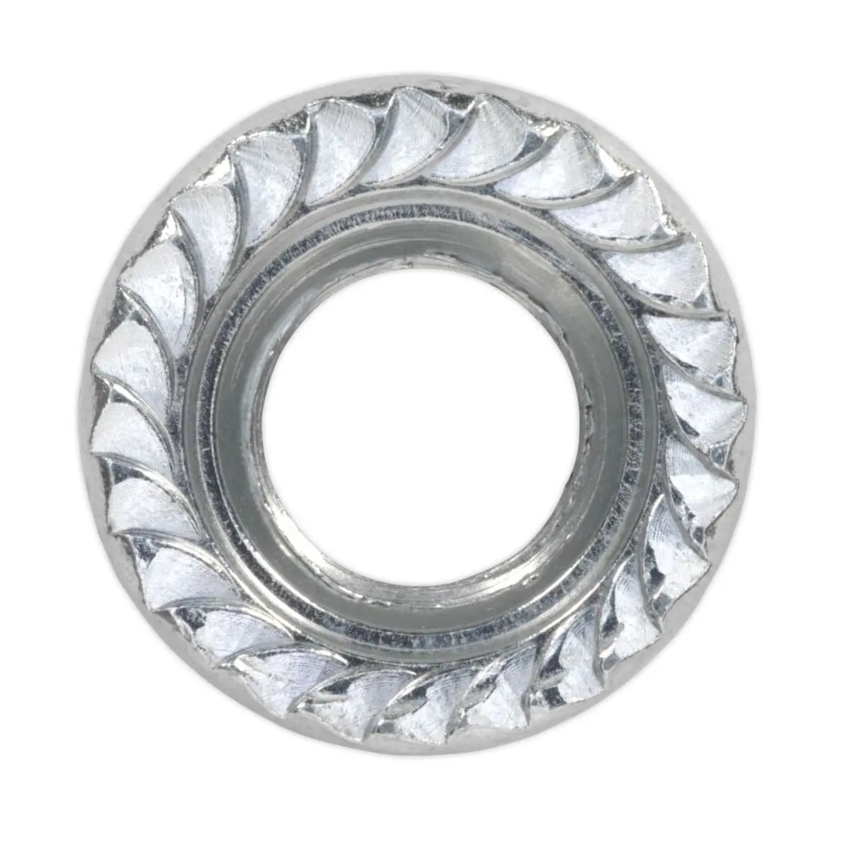 Sealey Flange Nut Serrated M10 Zinc Pack of 100 