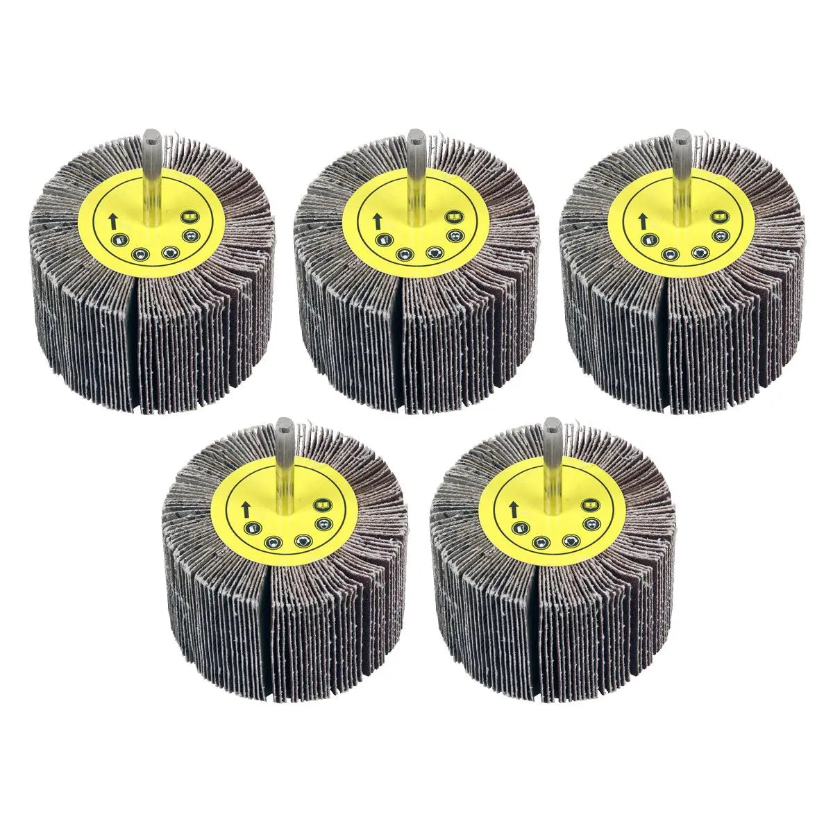 Sealey Flap Wheel Ø80 x 50mm 80Grit Ø6mm Shaft - Pack of 5  White Rose Tools