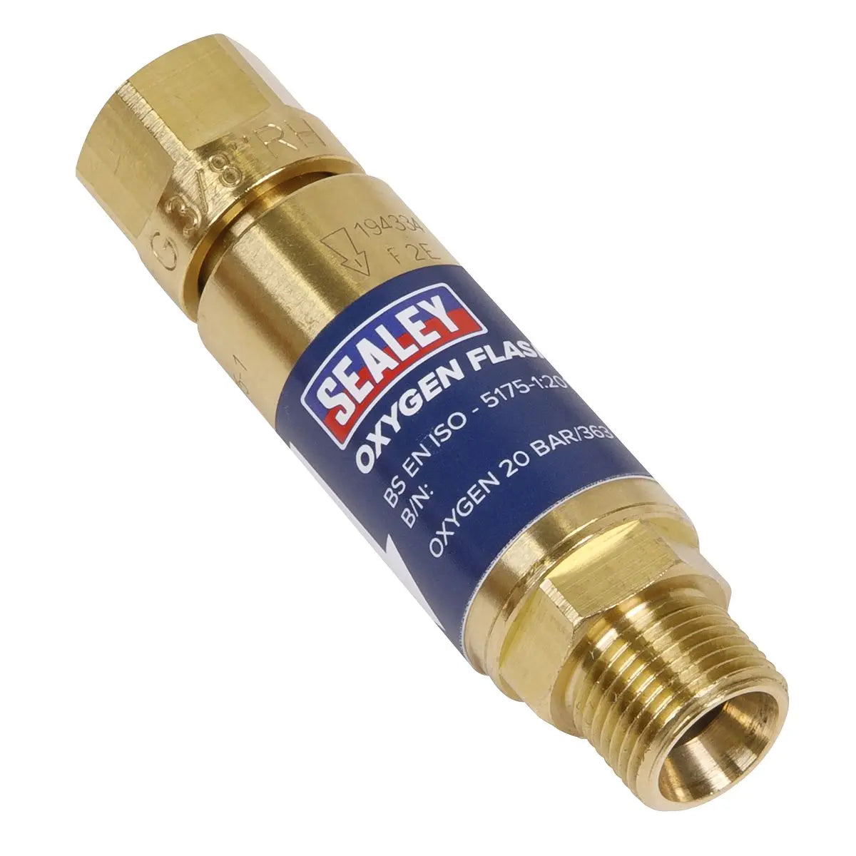 Sealey Flash Back Arrestor Oxygen  White Rose Tools