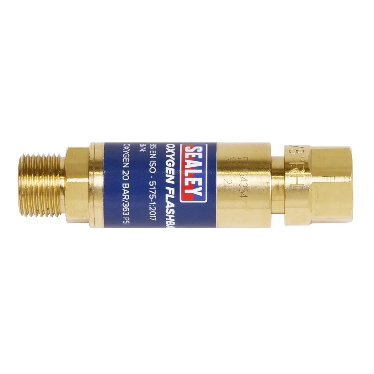 Sealey Flash Back Arrestor Oxygen  White Rose Tools