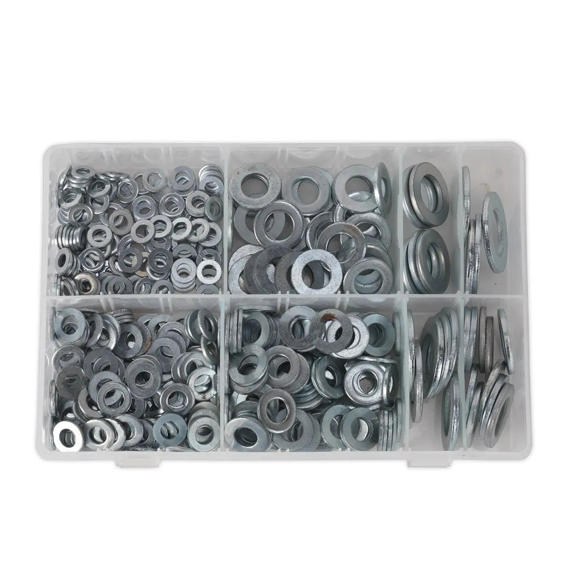 Sealey Flat Washer Assortment 495pc M6-M24 Form C Metric 