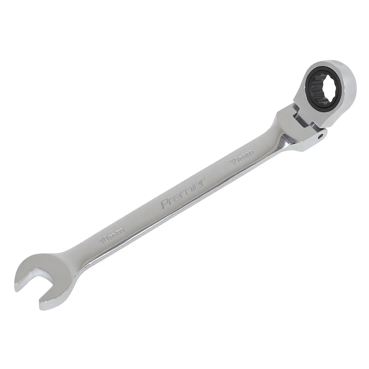 Sealey Flexi Head Ratchet Combination Spanner Open End Ring Individual 