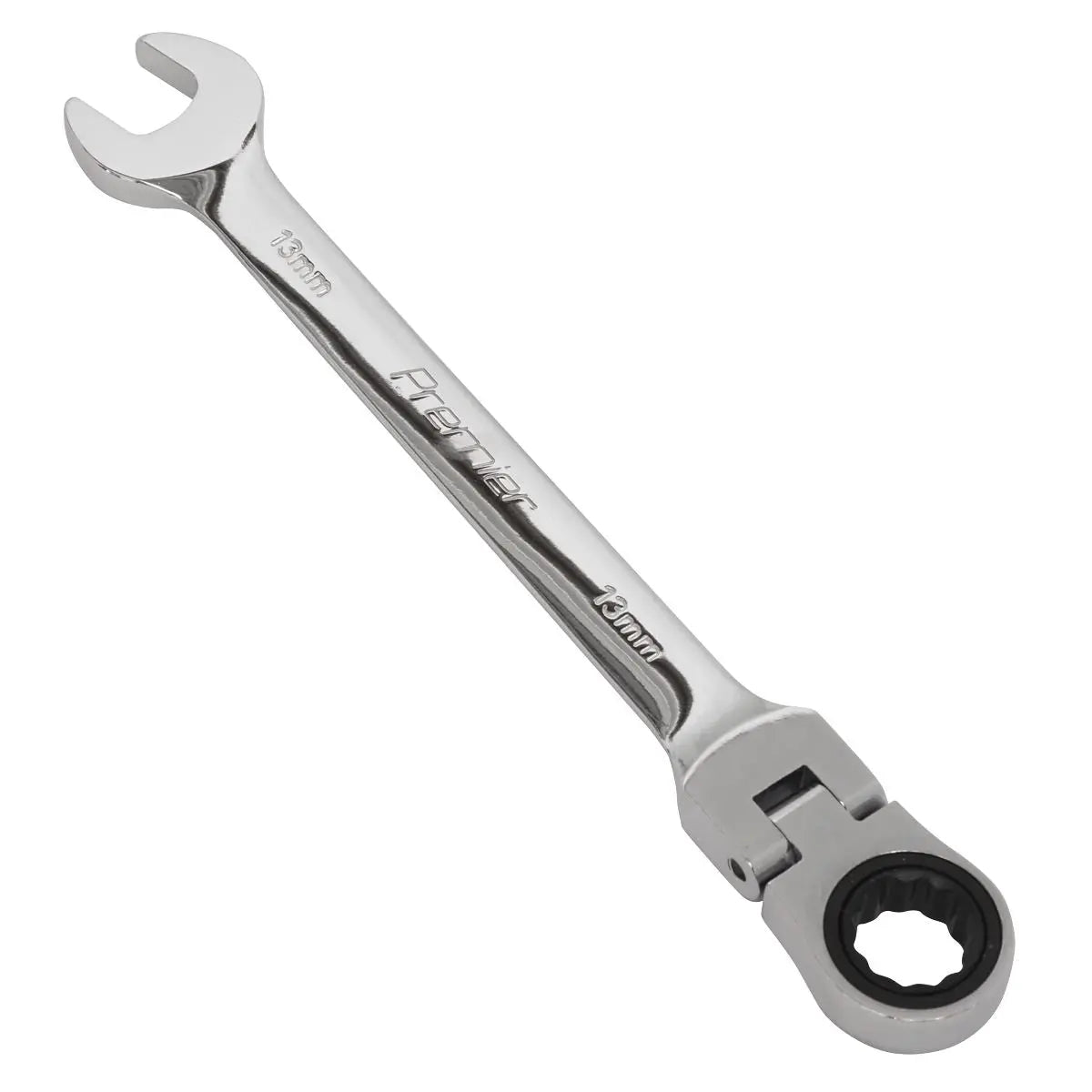 Sealey Flexi Head Ratchet Combination Spanner Open End Ring Individual 