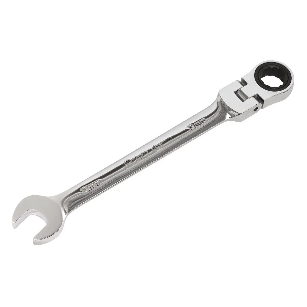 Sealey Flexi Head Ratchet Combination Spanner Open End Ring Individual 