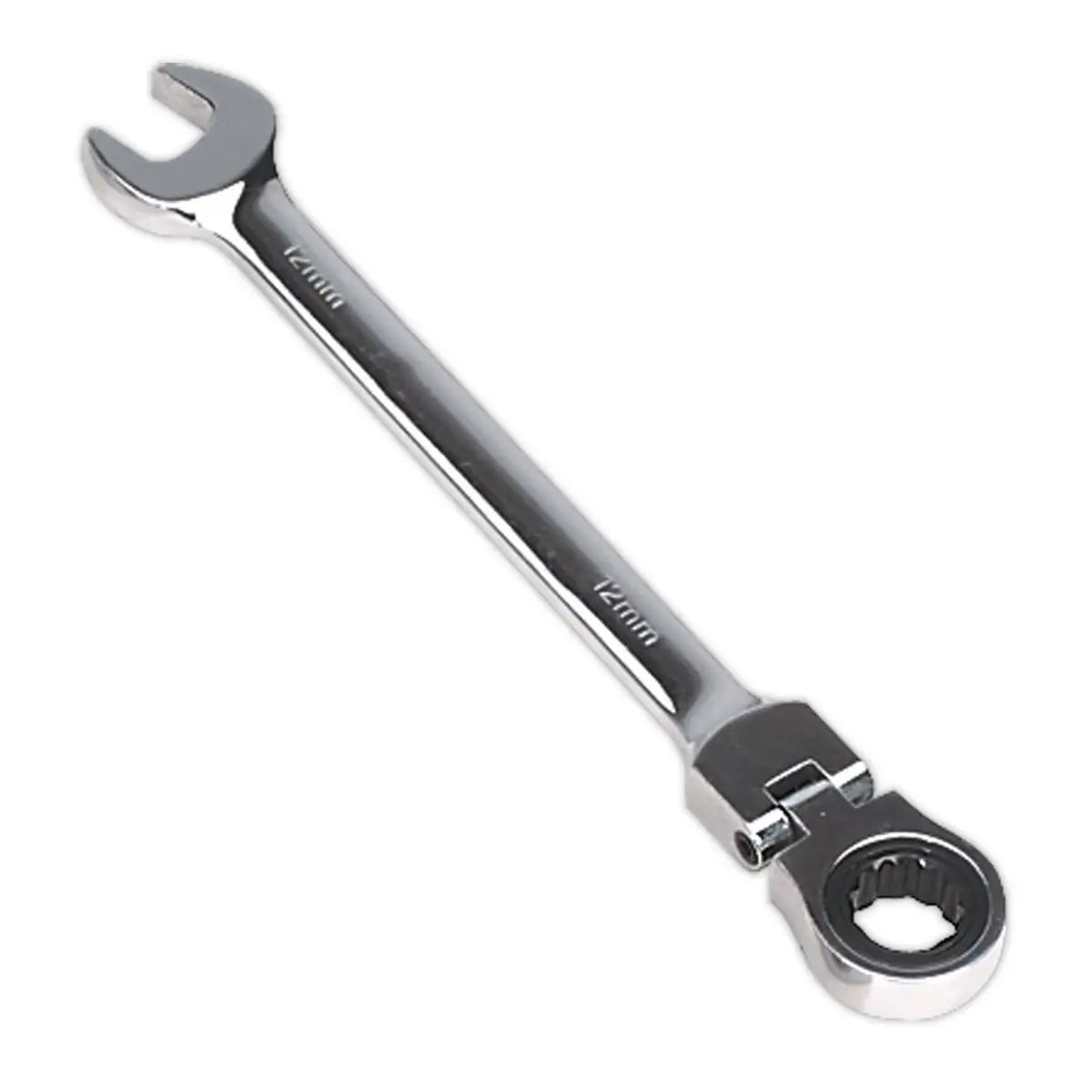 Sealey Flexi Head Ratchet Combination Spanner Open End Ring Individual 