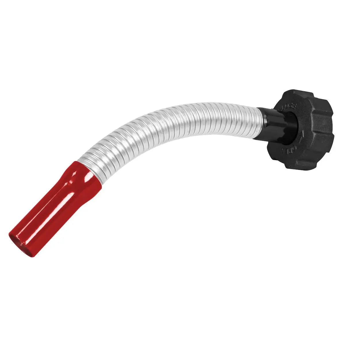 Sealey Flexi Pouring Spout for Screw Cap Jerry Cans - Red  White Rose Tools