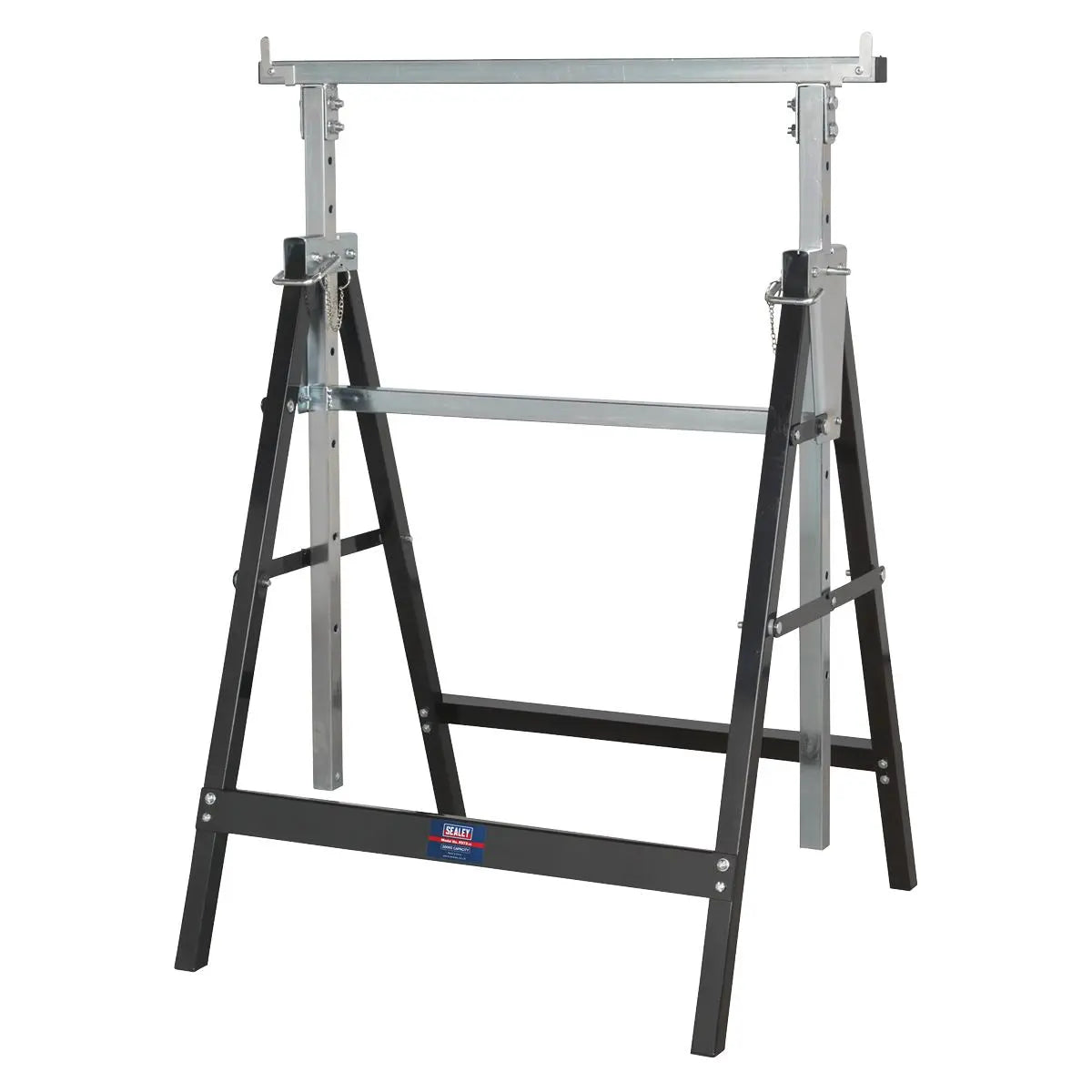 Sealey Fold Down Telescopic Trestle - 200kg Capacity - Pair  White Rose Tools