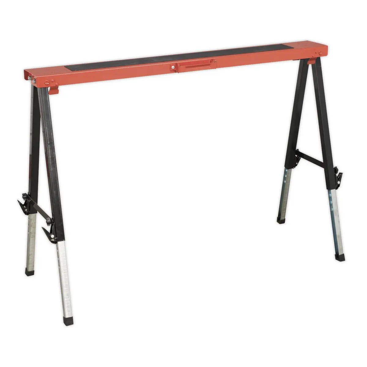 Sealey Fold Down Trestle with Adjustable Legs - Pair  White Rose Tools