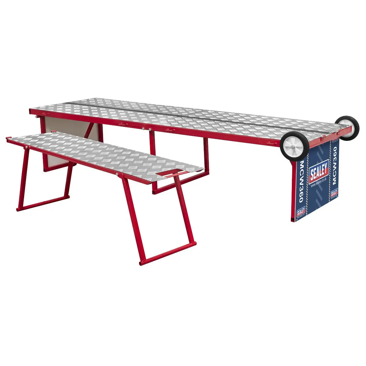 Sealey Folding Motorcycle Workbench with Ramp 360kg Capacity 