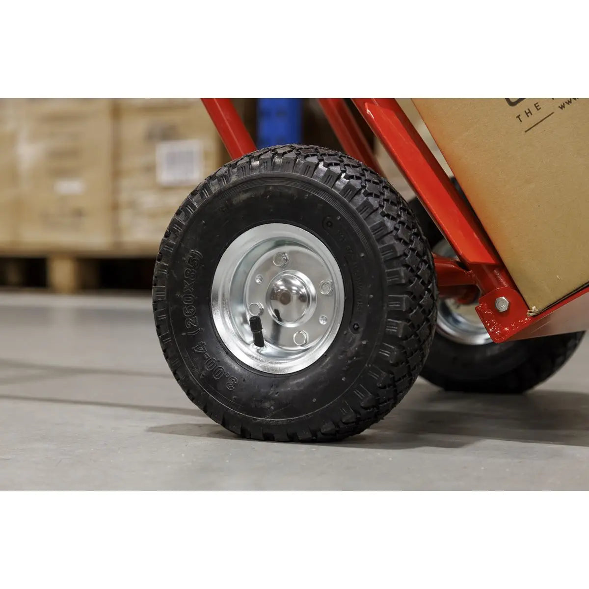 Sealey Folding Sack Truck with Pneumatic Tyres 200kg Capacity  White Rose Tools