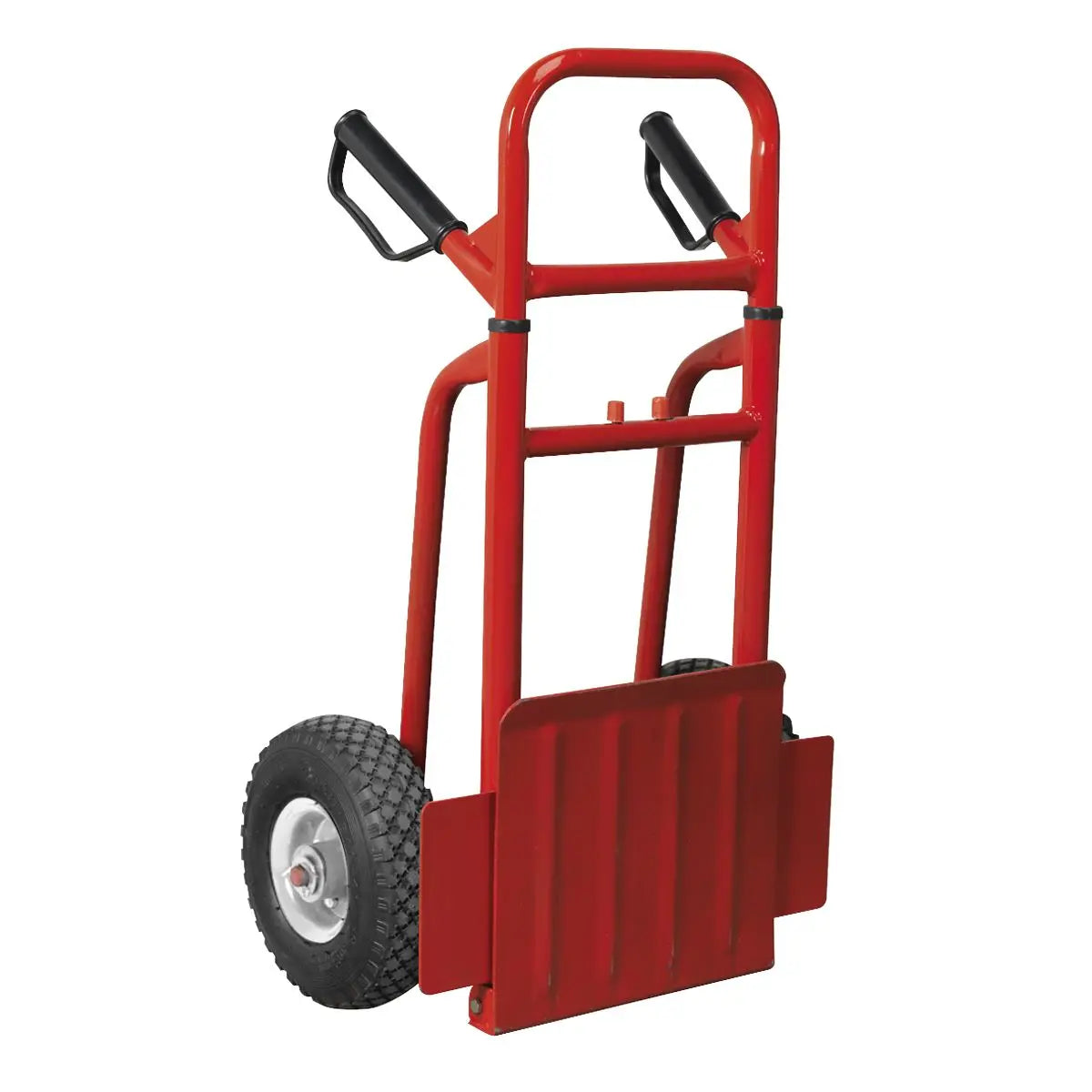 Sealey Folding Sack Truck with Pneumatic Tyres 200kg Capacity  White Rose Tools