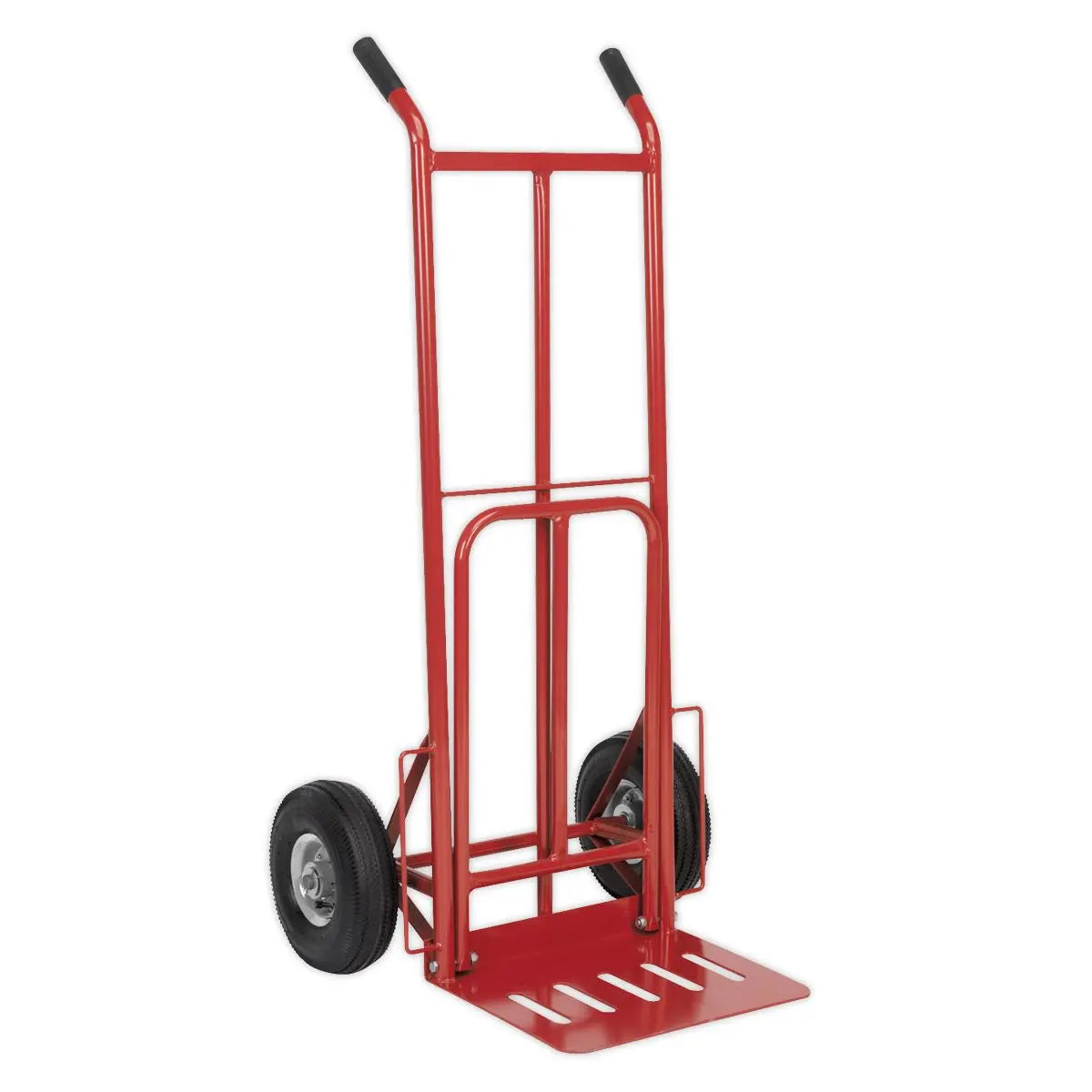 Sealey Folding Sack Truck with Pneumatic Tyres 250kg Capacity 