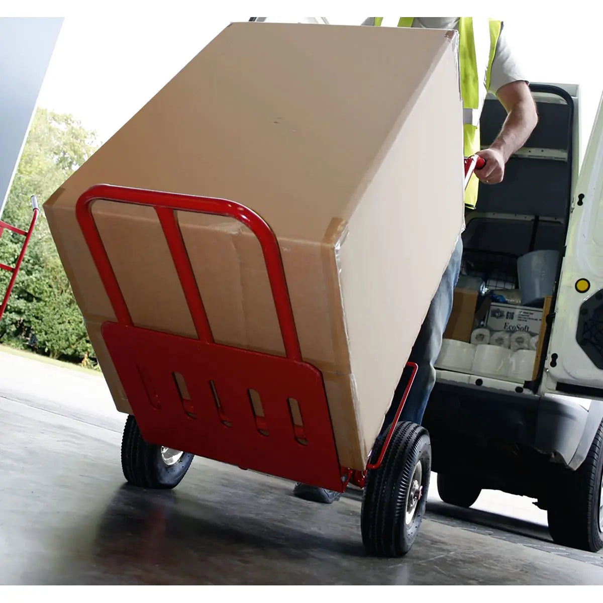 Sealey Folding Sack Truck with Pneumatic Tyres 250kg Capacity 