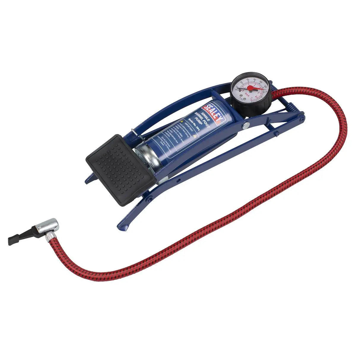 Sealey Foot Pump Single Barrel 