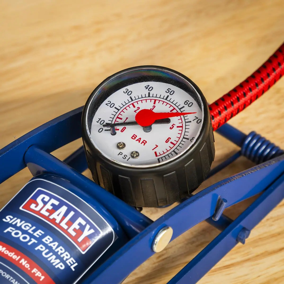 Sealey Foot Pump Single Barrel 