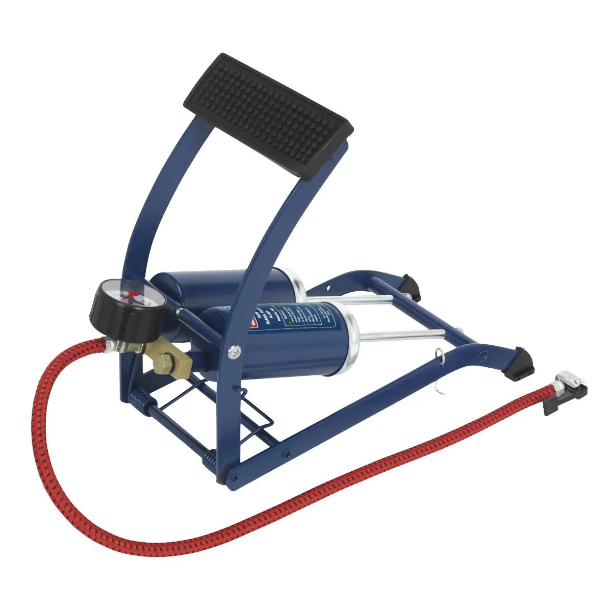 Sealey Foot Pump Twin Barrel 