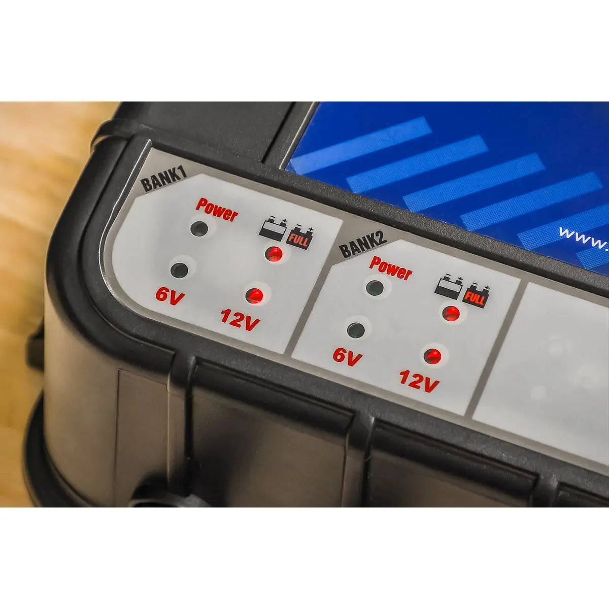 Sealey Four Bank 6/12V 8A (4 x 2A) Auto Maintenance Charger 