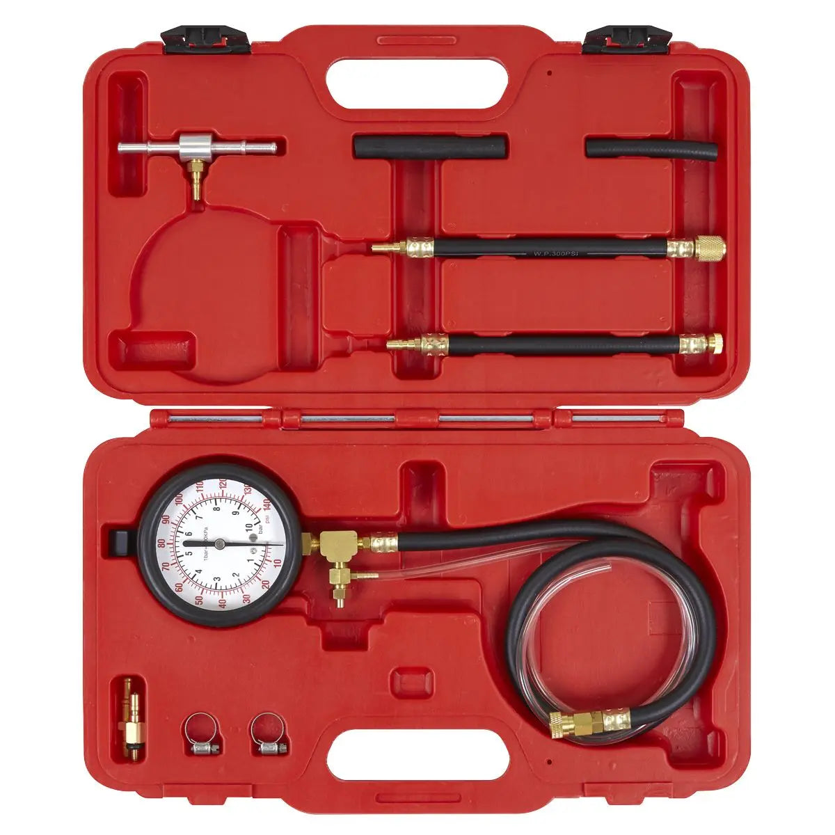 Sealey Fuel Injection Pressure Test Kit  White Rose Tools