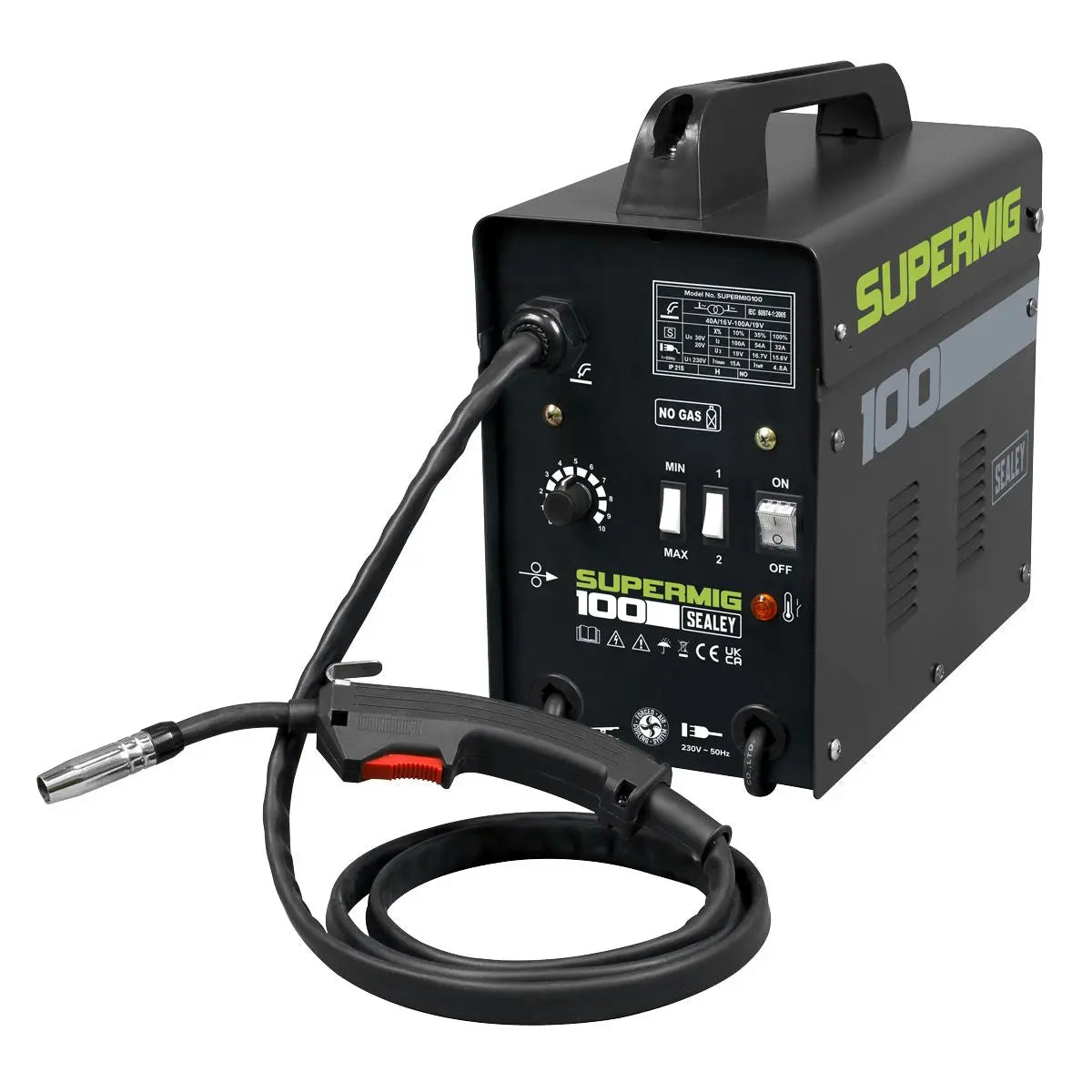 Sealey Gasless MIG Welder 100A 230V  White Rose Tools