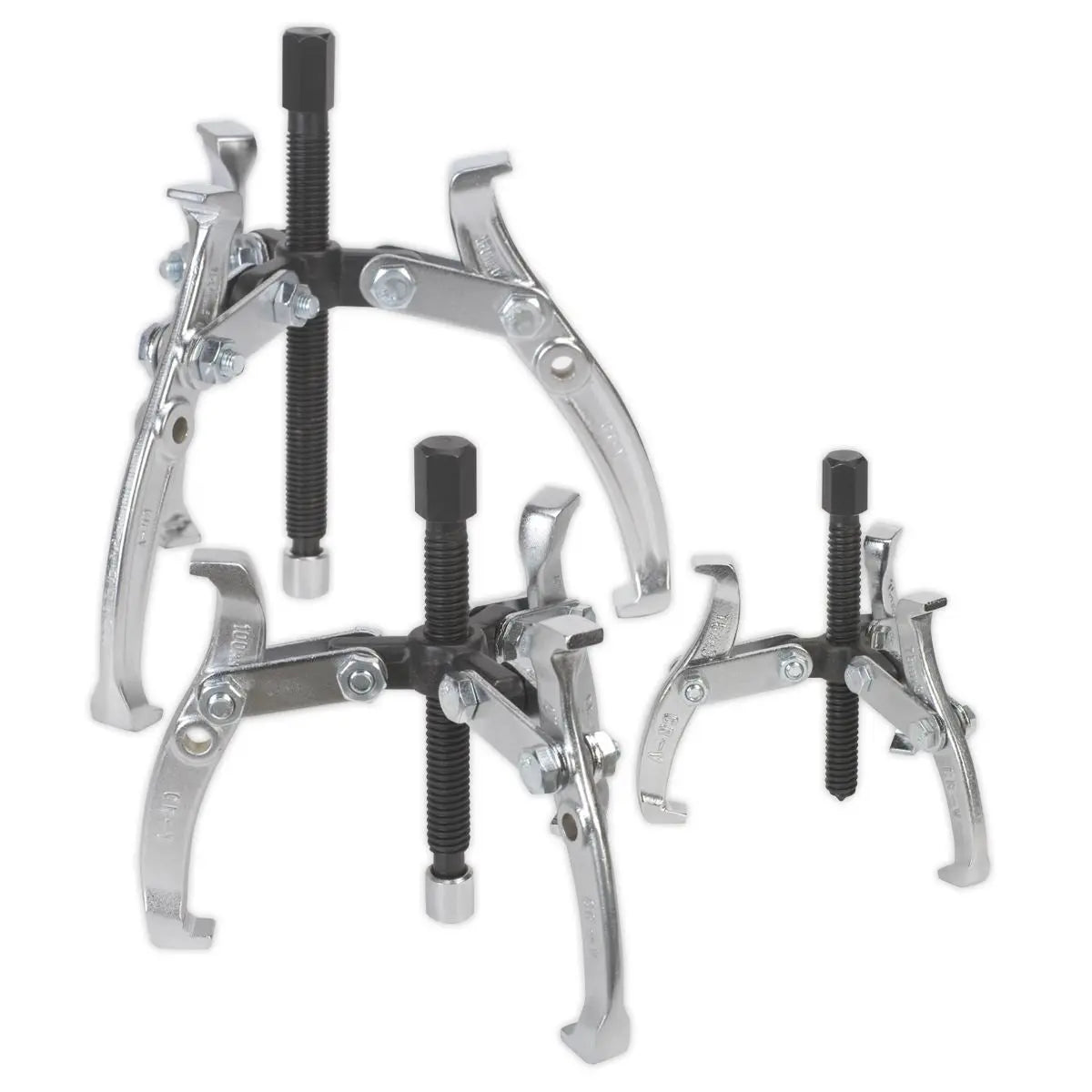 Sealey Gear Reversible Puller Set 3pc Triple Leg 
